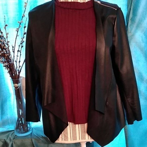 Zara Jackets & Blazers - Zara Faux Leather Jacket